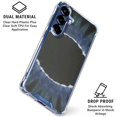 Liquid Blue Tie Dye - Sunflower Galaxy S25 Clear Case